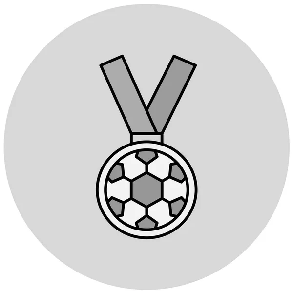 Medal Ikona Web Prosta Konstrukcja — Wektor stockowy