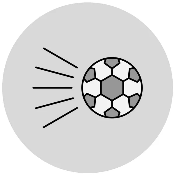 Futebol Web Ícone Design Simples — Vetor de Stock