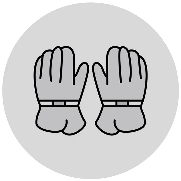 手袋のアイコンベクトルイラスト — ストックベクタ