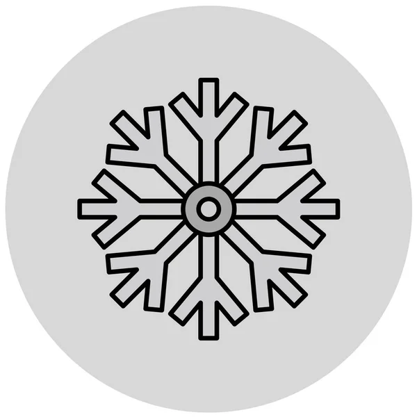 Снежинка Иконка Сайта — стоковый вектор