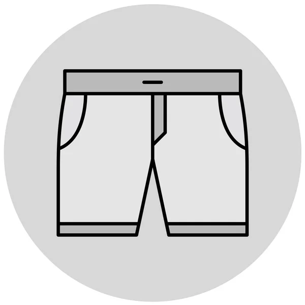 Icona Dei Pantaloncini Illustrazione Vettoriale — Vettoriale Stock