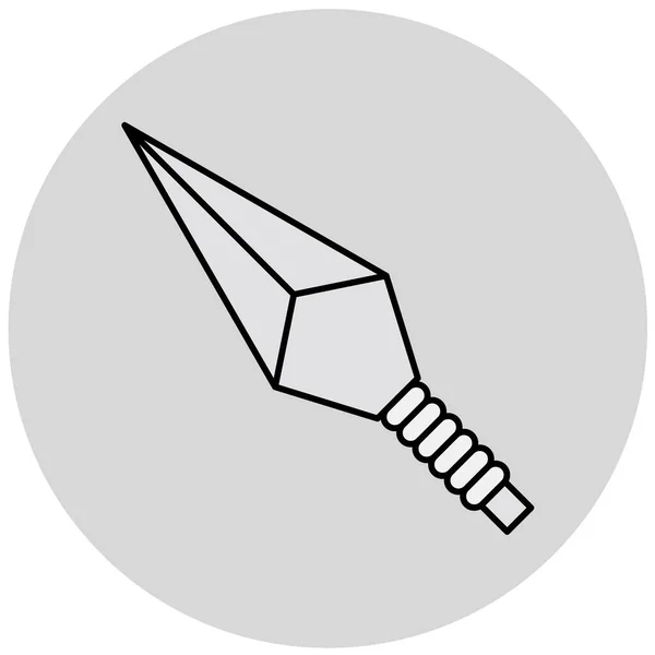 Speer Web Symbol Einfache Illustration — Stockvektor