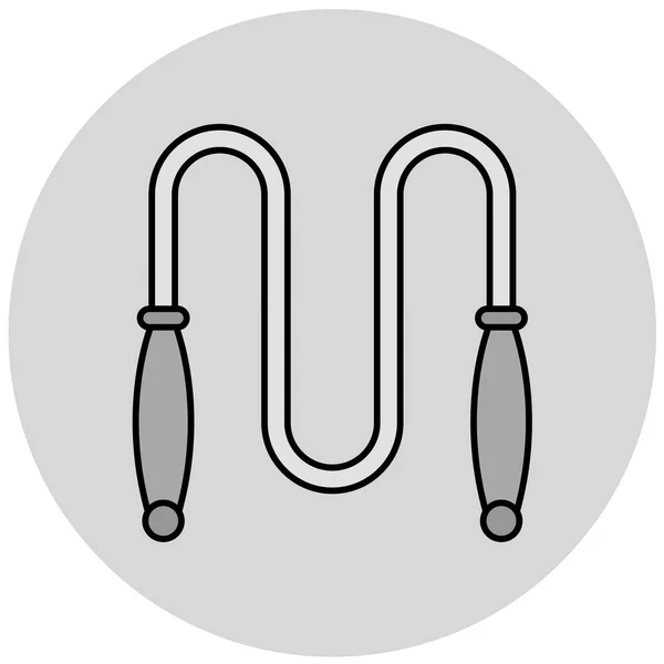 Seilspringen Web Symbol Einfache Illustration — Stockvektor