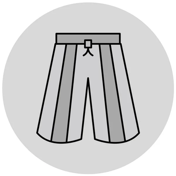 Icono Pantalones Cortos Ilustración Vectorial — Archivo Imágenes Vectoriales