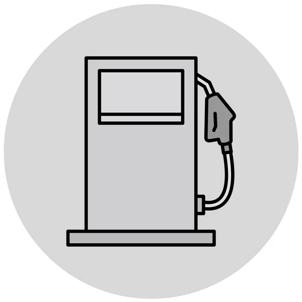 Ícone Posto Gasolina Ilustração Vetorial —  Vetores de Stock