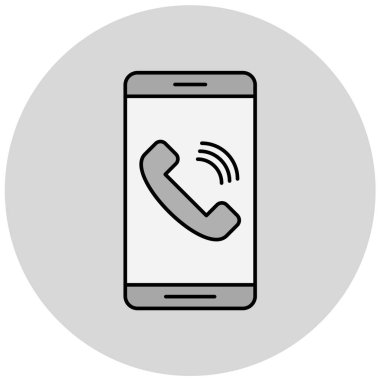 - Telefon. Web simgesi basit illüstrasyon