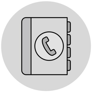 Telefon rehberi vektör illüstrasyonuName