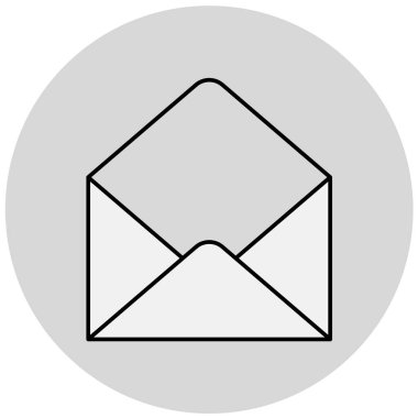 zarf simgesi, vektör çizimi