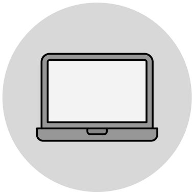 dizüstü bilgisayar simgesi, vektör illüstrasyonu