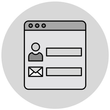 kullanıcı arayüzü simgesi, vektör illüstrasyonu