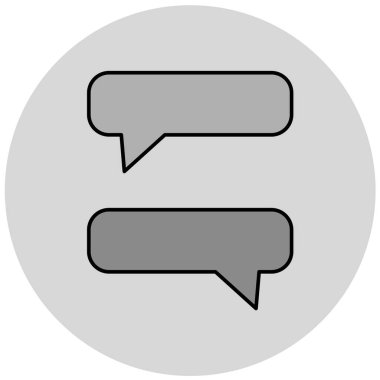 Konuşma baloncukları simgesi, vektör illüstrasyonu