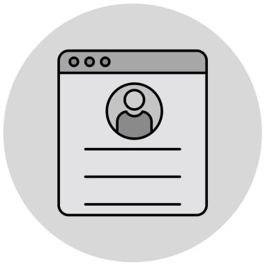 kullanıcı arayüzü simgesi, vektör illüstrasyonu