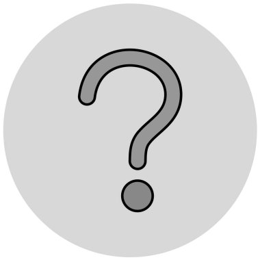 Soru işareti. Web simgesi