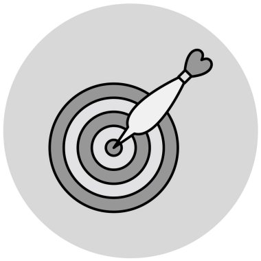 Hedef. Web simgesi basit illüstrasyon