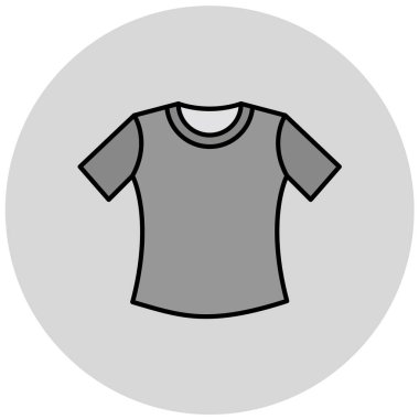 t-shirt simgesi, vektör illüstrasyonu