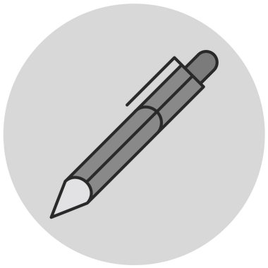 Kalem simgesi, vektör illüstrasyonu. düz tasarım biçimi