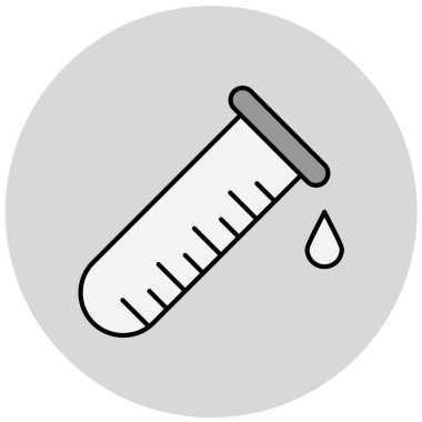 Modern test tübü simgesinin vektör çizimi