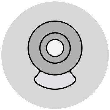 Kamera. Web simgesi basit illüstrasyon