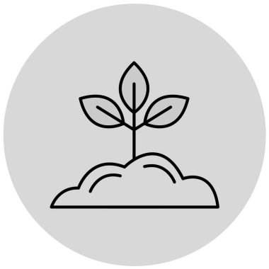 bitki simgesi vektör illüstrasyonu