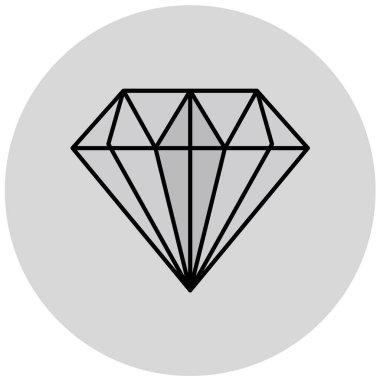 Elmas simgesi vektör illüstrasyonu