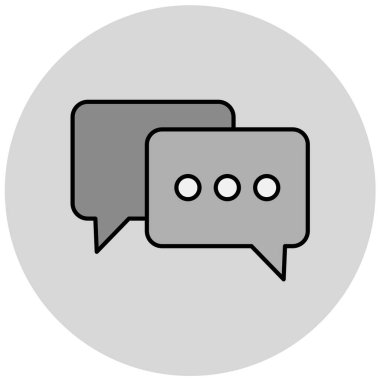 Konuş. Web simgesi basit illüstrasyon