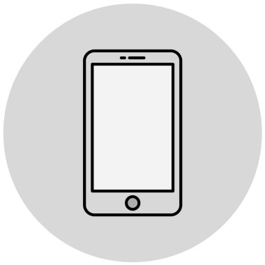cep telefonu simgesi. vektör illüstrasyonu