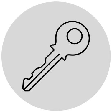 Anahtar simgesi vektör illüstrasyonu