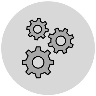 Teçhizat Web simgesi basit illüstrasyon