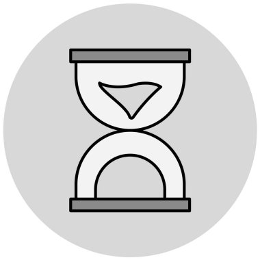 kum saati ikonu vektör illüstrasyonu