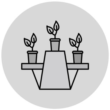 Bitkiler, botanik, ilkbahar, vektör illüstrasyonu