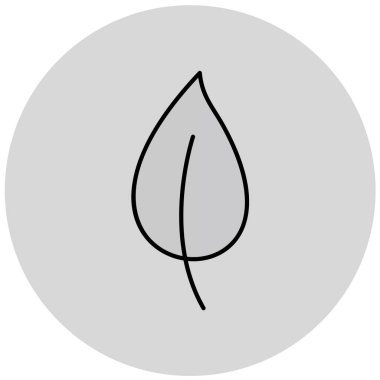 Yaprak simgesinin vektör illüstrasyonu