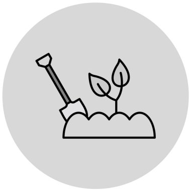 Simge vektör illüstrasyonu yerleştiriliyor