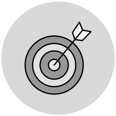 hedef simge vektör illüstrasyonu