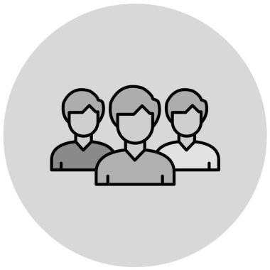 iş takımı simgesi vektör illüstrasyonu