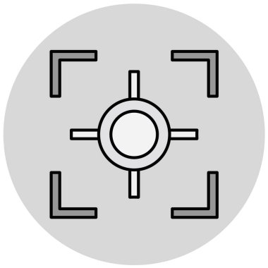 hedef simge vektör illüstrasyonu