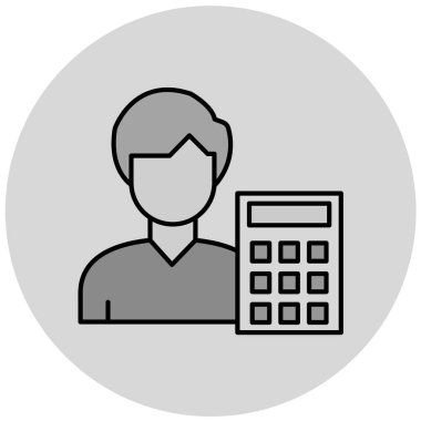 iş adamı simgesi vektör illüstrasyonu