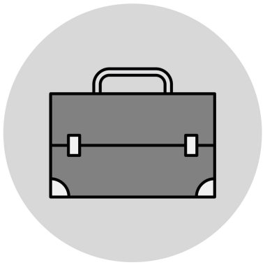 evrak çantası simgesi, vektör illüstrasyonu