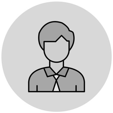 Moda Biçimli Avatar Simgesi İzole Arkaplan