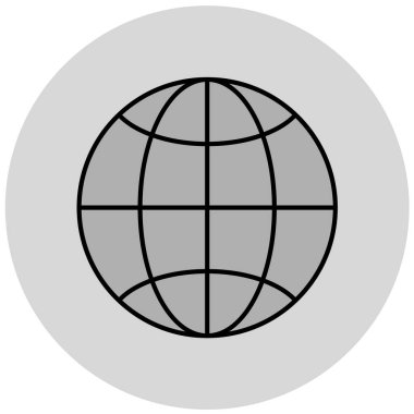 küresel ağ. Basit resimleme