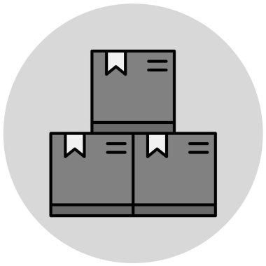 Bir dağıtım simgesinin vektör illüstrasyonu