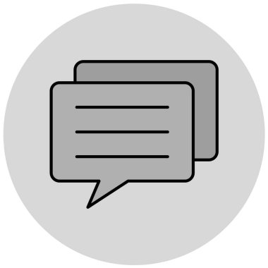 Konuş. Web simgesi basit illüstrasyon