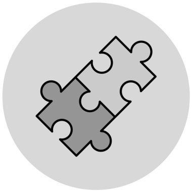 Bulmaca simgesi vektör çizimi