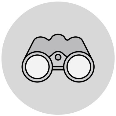 Dürbün. Web simgesi basit tasarım