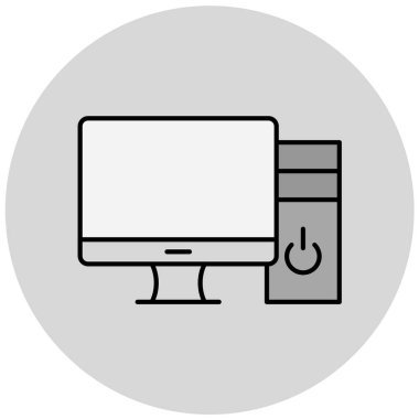 bilgisayar simgesi vektör illüstrasyonu