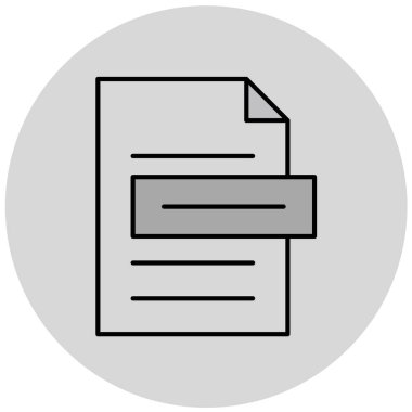 dosya biçimi simgesi, vektör illüstrasyonu