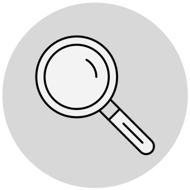 Büyüteç simgesi. Web tasarımı için loupe vektör simgelerinin basit çizimi