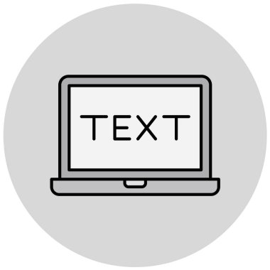 Laptop modern simgesinin vektör illüstrasyonu