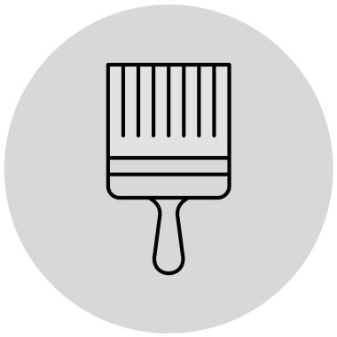 Fırça simgesi vektör illüstrasyonu