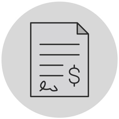 Belge. Web simgesi basit illüstrasyon