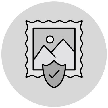 Modern pul simgesinin vektör illüstrasyonu